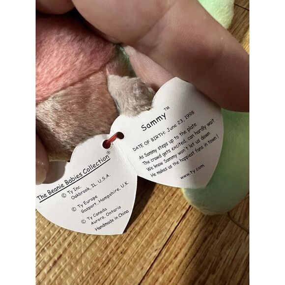 Ty Beanie Baby Sammy The Bear Collectible Plush Retired Vintage Original 1998 - Picture 10 of 10